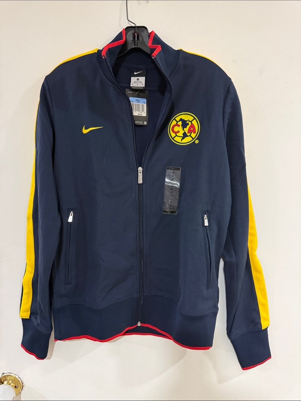 Authentic Nike Navy & Yellow Club América Track Jacket